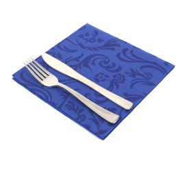 Airlaid Napkins "Damascato" Blue 40x40cm 