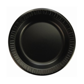 Foam Plate "Quiet Classic" Laminated Black 15 cm 