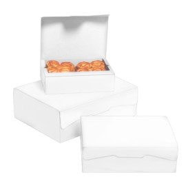 Paper Bakery Box White 18,2x13,6x5,2cm 500g (250 Units)