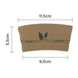 Paper Cup Sleeve 8 Oz (100 Units)