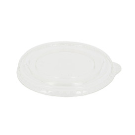 Plastic Lid PET Crystal Flat Ø9,5cm for PLA and PET Cups (1.000 Units)