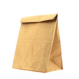 Paper Bag without Handle Kraft Brown 15+9x28cm (25 Units) 