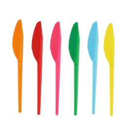 Plastic Knife PS Fuchsia 16,5 cm (900 Units)