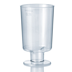 Plastic Stemmed Glass 100 ml 