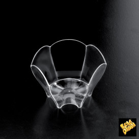 Tasting Plastic Bowl PS "Tulip" Clear 70 ml (25 Units) 