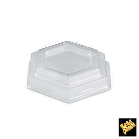 Plastic Lid PET for Plastic Tasting Cup "Gardenia" Dessert Clear 100 ml (1000 Units)