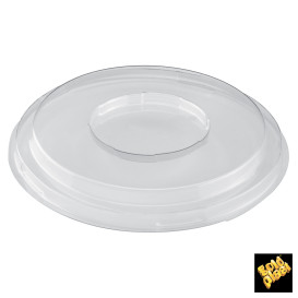 Plastic Lid for Tasting Bowl PS Medium Size Dessert Clear PET 250ml (168 Units)