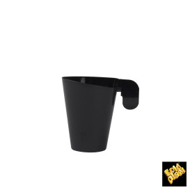 Plastic Cup "Design" Black 72ml (240 Units)