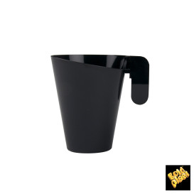 Plastic Cup "Design" Black 155ml (144 Units)