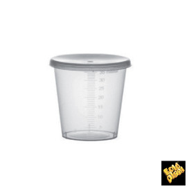 Plastic Lid PP Clear Ø4,5cm for Graduated Cup PP Clear (250 Units)