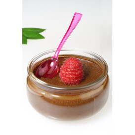 Plastic Spoon Premium Raspberry 16 cm (10 Units) 