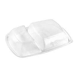 Plastic Lid for Deli Container PP Rectangular shape 2C Black 28x20cm 