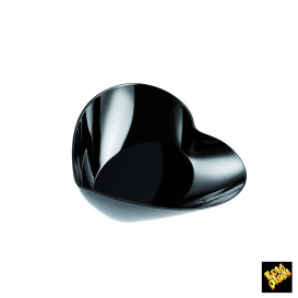 Tasting Plastic Bowl PS "Lovers" Black 30ml (500 Units)