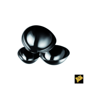 Tasting Plastic Bowl PS "Molecola" Black 100ml (25 Units) 