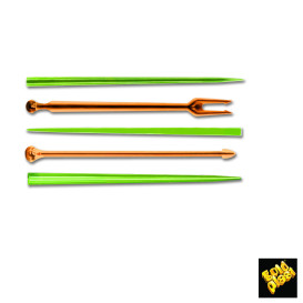 Plastic Food Pick "Snack Stick" Multicolour 9cm (6600 Units)