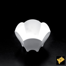 Tasting Plastic Bowl PS "Tulip" White 70 ml (25 Units) 