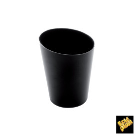 Plastic Tasting Cup PS Cone Shape Black 100 ml (10 Units) 