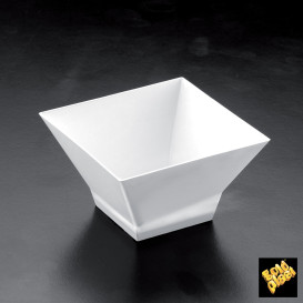 Tasting Plastic Bowl PS "Pagoda" White 350ml (12 Units) 