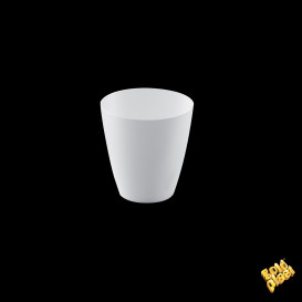 Plastic Tasting Cup PS "Punto" White 60 ml (25 Units) 