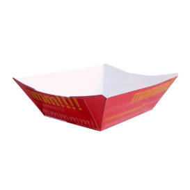 Paper Food Boat Tray 350ml 10,6x7,3x4,5cm (25 Units) 