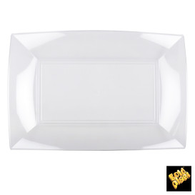 Plastic Tray Clear "Nice" 34,5x23 cm (6 Units) 