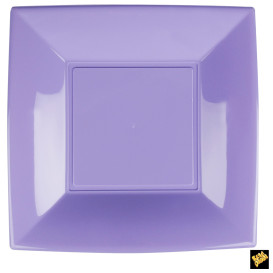 Plastic Plate Flat Lilac "Nice" PP 29 cm (144 Units)