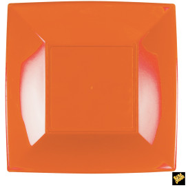 Plastic Plate Flat Orange "Nice" PP 29 cm (144 Units)