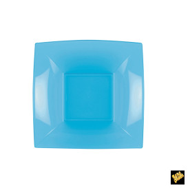 Plastic Plate Deep Turquoise "Nice" PP 18 cm (300 Units)