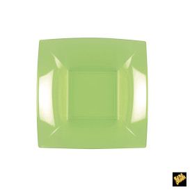 Plastic Plate Deep Lime Green "Nice" PP 18 cm (300 Units)