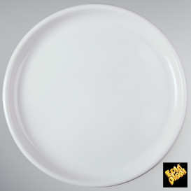 Plastic Plate for Pizza White "Round" PP Ø35 cm (144 Units)