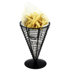 Serving Basket Containers Steel Ø12,8x18cm (6 Units)