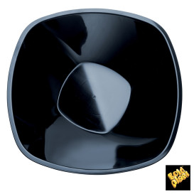 Plastic Bowl PP Black "Square" 3000ml Ø27,7cm (3 Units) 