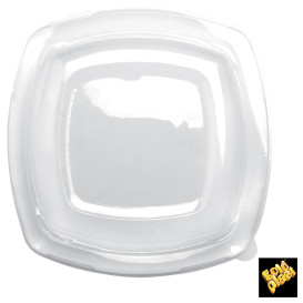 Plastic Lid Clear for Plate Square shape PET 23 cm (25 Units) 