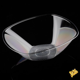 Plastic Bowl PS Crystal Hard "Square" 3000ml Ø27,7cm (3 Units) 