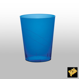 Plastic Cup PS "Moon" Blue Clear 350ml (400 Units)