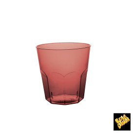 Plastic Cup PS Burgundy Clear Ø7,3cm 220ml (50 Units) 