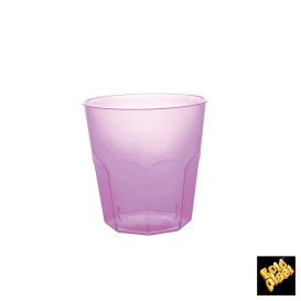 Plastic Cup PS Lilac Clear Ø7,3cm 220ml (50 Units) 