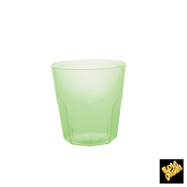 Plastic Cup PS Lime Green Clear Ø7,3cm 220ml (50 Units) 