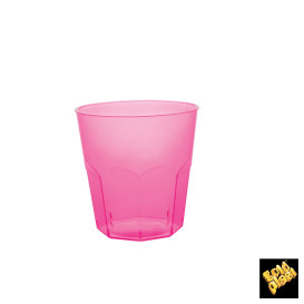 Plastic Cup PS Fuchsia Clear Ø7,3cm 220ml (1000 Units)