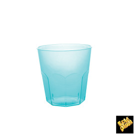 Plastic Cup PS Turquoise Clear Ø7,3cm 220ml (1000 Units)