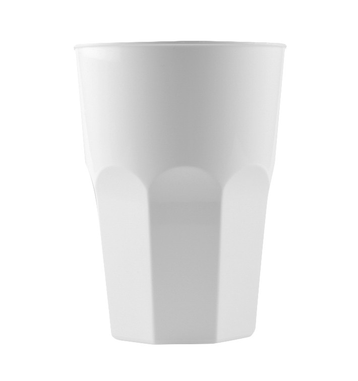 Plastic Cup for Cocktail PP White Ø8,4cm 350ml (20 Units) 