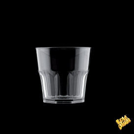 Plastic Glass SAN Reusable "Mini Drink" Clear 160ml (8 Units) 