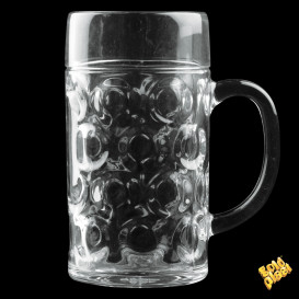 Plastic Tankard Reusable SAN Ø105mm 1000ml (6 Units)