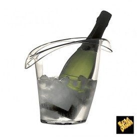 Plastic Ice Bucket for 1 Bottle Clear SAN (1 Unit) 