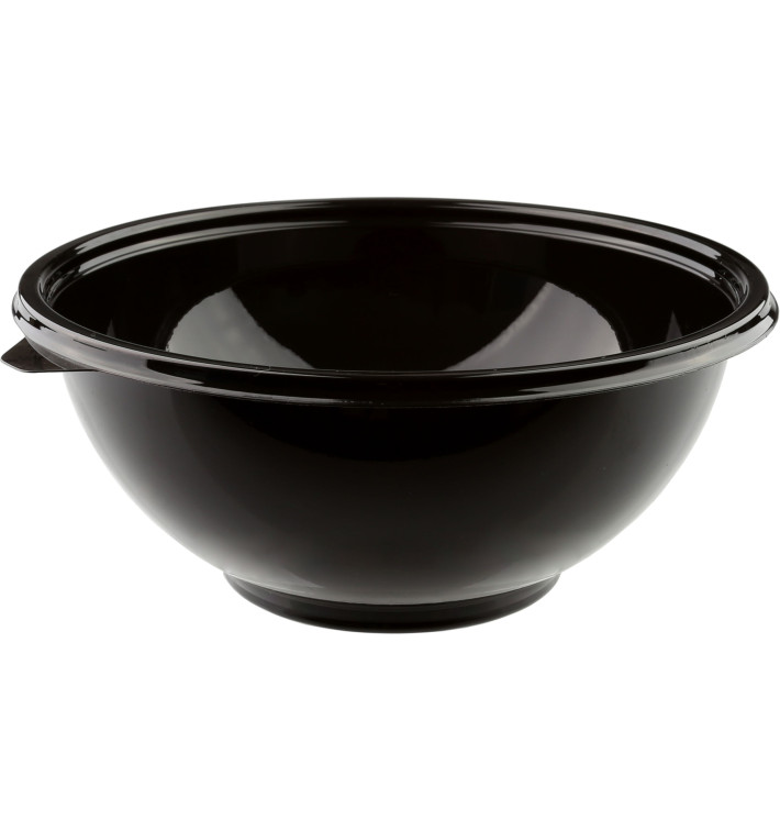 Plastic Bowl PET Black 750ml Ø18cm (60 Units)  