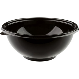 Plastic Bowl PET "Shallow" Black 2000ml Ø26cm (50 Units)