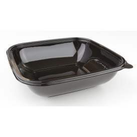 Plastic Bowl PET Black 750ml 190x190x40mm (300 Units)