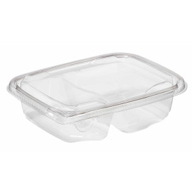 Plastic Deli Container PET Tamper-Evident 2C 200/300ml 18x14x4cm (390 Units)