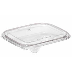 Plastic Lid for Deli Container PET Flat 14x12cm (63 Units)  