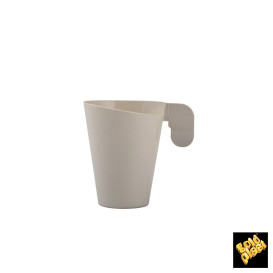 Plastic Cup "Design" Cream 72ml (12 Units) 